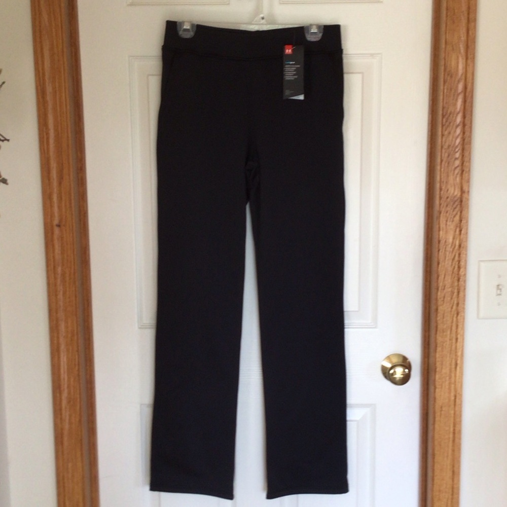 Under Armour Women's Classic Black Straight Leg Pants